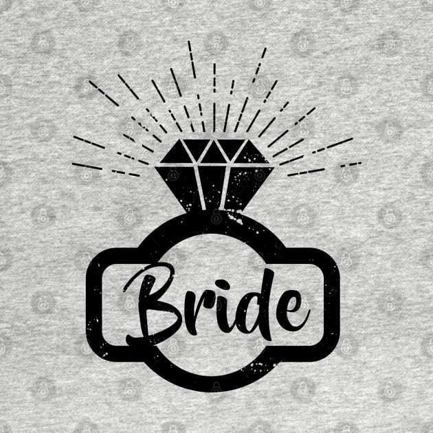 Bride - Ring - Diamond - Bride to be - Bachelorette by Shirtbubble